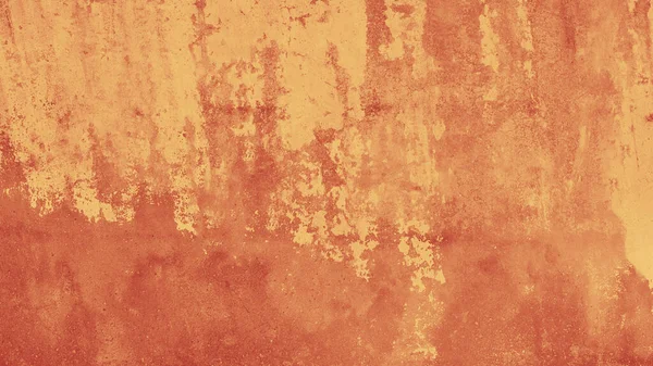 Textuur Van Rode Gele Muur Achtergrondvlak — Stockfoto