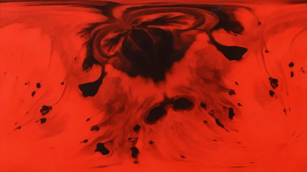 Черные Абстрактные Шаблоны Фрактальное Искусство Красный Фон — стоковое фото