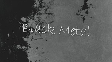 Eski bir duvardaki Black Metal metni. Tek renkli arkaplan