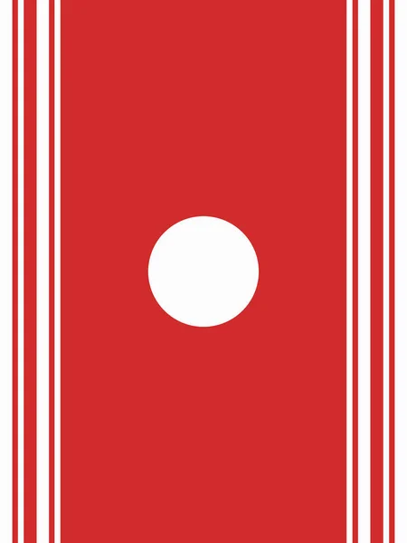 Biały Okrąg Linie Czerwonym Tle — Zdjęcie stockowe