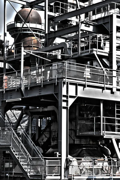 Im Inneren der alten Fabrik Stockbild