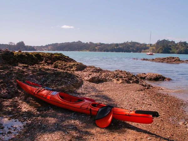 Kayak At Bay Of Islands Beach — Stock Photo, Image