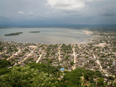 Cartagena sahil manzaralı