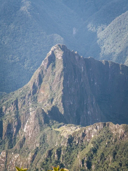 Machu Picchu od tyłu portret — Zdjęcie stockowe