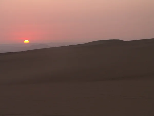 Huacachina sonnenuntergang Stockbild