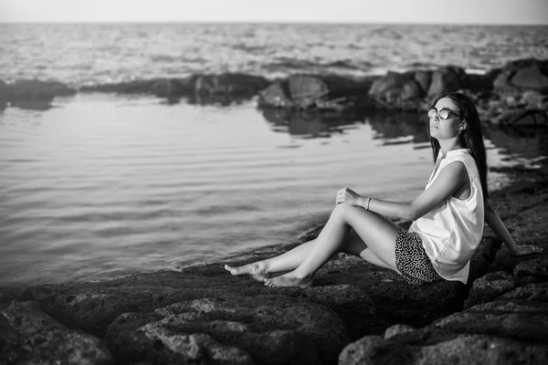 Kızın rahatlatıcı deniz