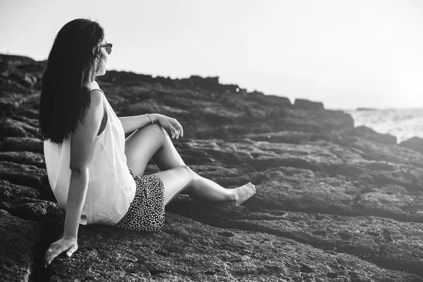 Kızın rahatlatıcı deniz