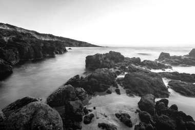 Akşam gün batımı Denizde