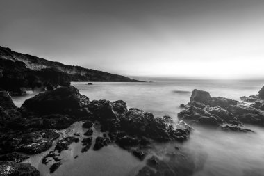 Akşam gün batımı Denizde