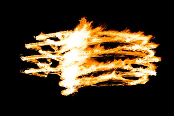 Figura de fogo abstrato — Fotografia de Stock