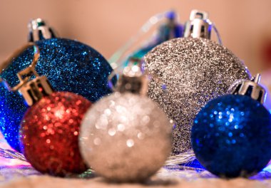 Sıcak arka plan christmas dekorasyon