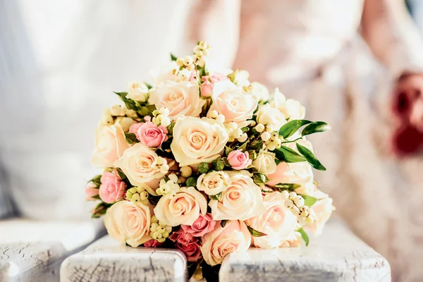 Closeup bruiloft boeket — Stockfoto
