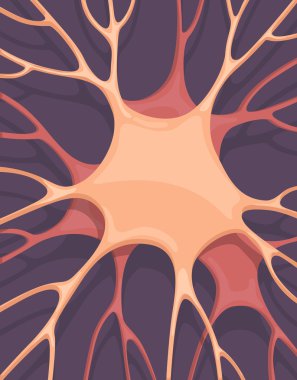 Neuronal cells background. Vector illustration clipart