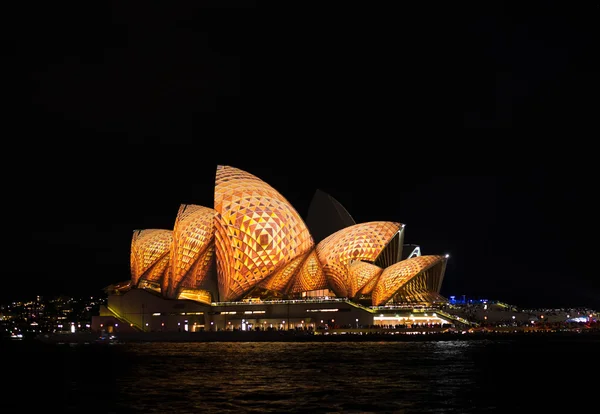 Sydney opera house during the Sydney vivid festival edition 2016 — Stock Photo, Image