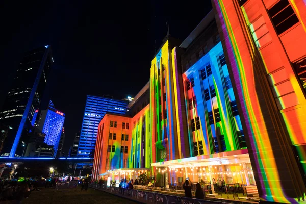 Sydney Austrália Maio 2015 Sydney Vívido Festival Anual Luz Música — Fotografia de Stock