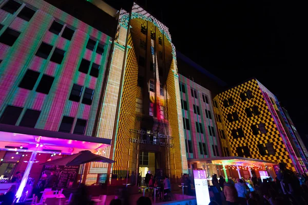 Museum of contemporary arts during Vivid Sydney festival — Stock Photo, Image