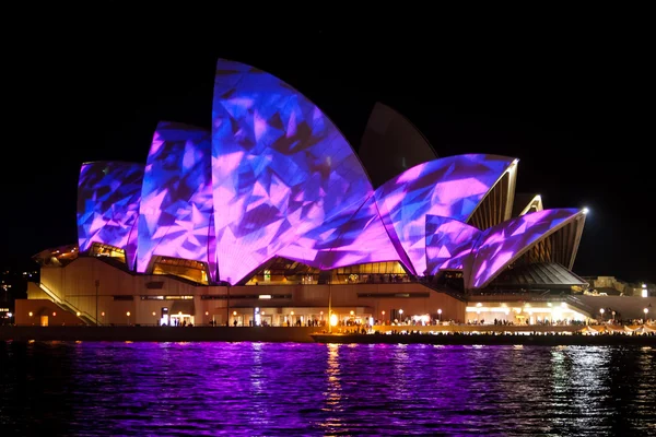 Sydney Opera House at the Vivid festival — Stock Photo, Image