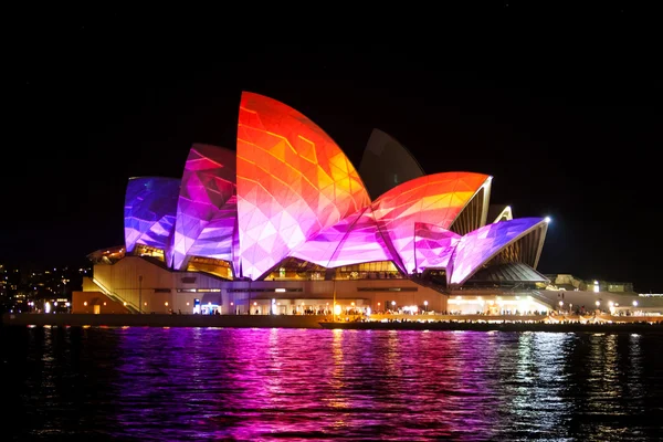 Sydney Opera House at the Vivid festival — Stock Photo, Image