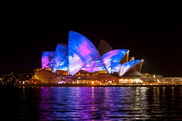 Sydney Opera House op het levendige festival — Stockfoto