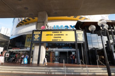 The Imax theatre in Darling Harbour, Sydney Australia clipart