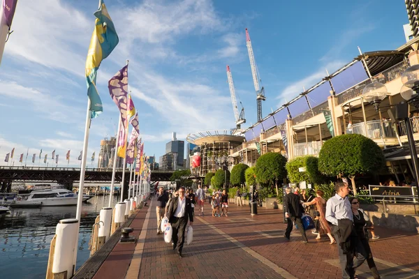 Darling Harbour, w czasie dnia. — Zdjęcie stockowe