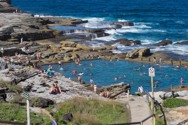 Skalní bazén na pláži Maroubra — Stock fotografie