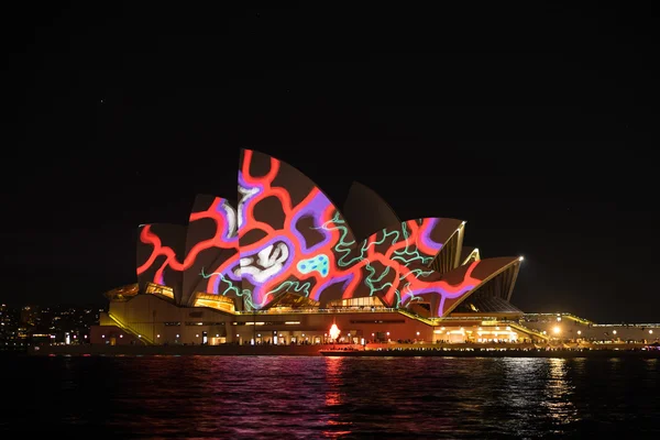 Opera house - canlı Sydney Festivali. — Stok fotoğraf