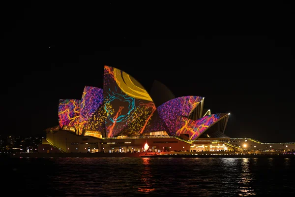 Opera house - Vivid Sydney festival. — Stock Photo, Image