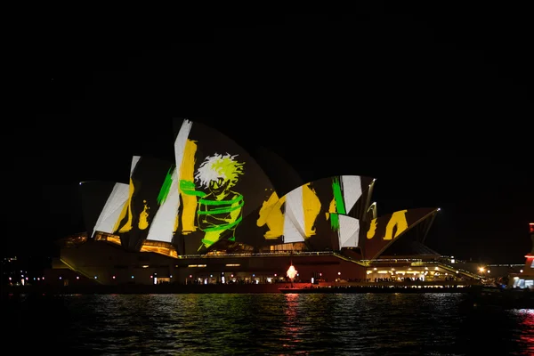 Opera house - Festival vívido de Sydney . — Foto de Stock