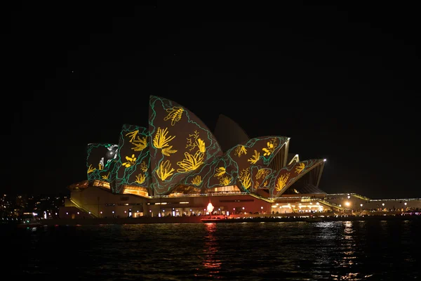 Opera house - levendige Sydney festival. — Stockfoto