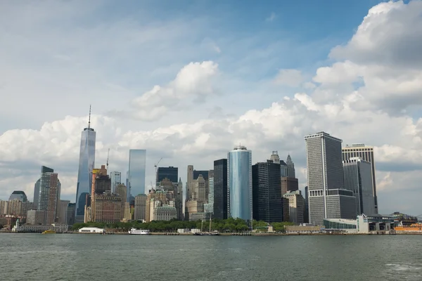 Manhattan Island from the ocean — Stock Photo, Image