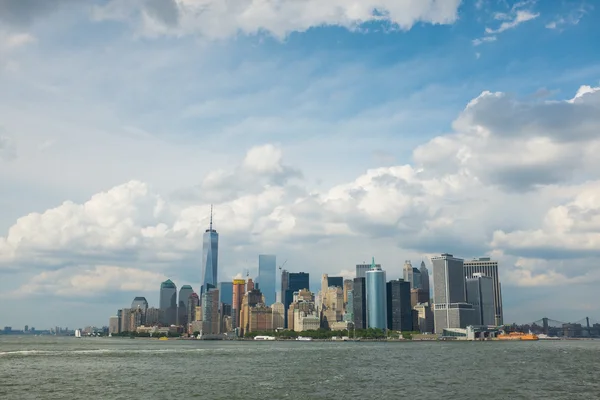 Manhattan Island from the ocean — Stock Photo, Image