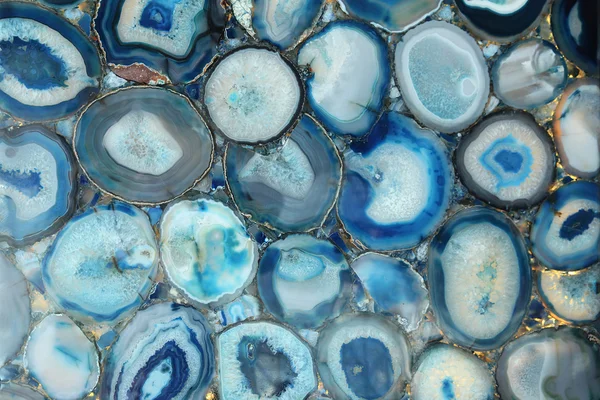 Fondo decorativo de piedra inusual azul - turquesa — Foto de Stock