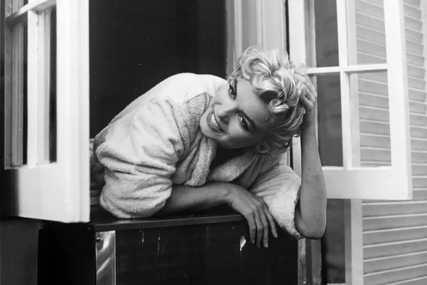 Marilyn Monroe Sul Set Del Film Prurito Sette Anni Fotografo — Foto Stock