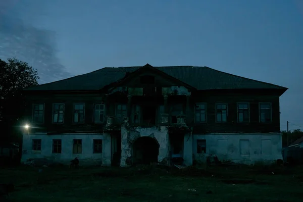 Abandoned Russian Manor 18Th Century Dusk — Stock Photo, Image