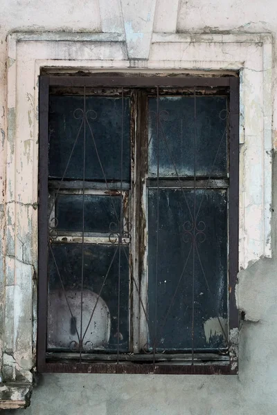 Vieja Ventana Una Antigua Casa Del Siglo Xix Distrito Histórico — Foto de Stock