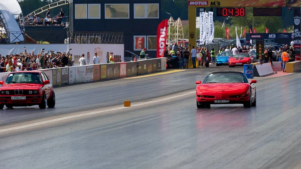 Moskau Russland 2021 Rdrc Racepark Bykovo Fanden Die Jährlichen Drag — Stockfoto