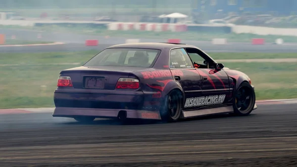 Moskwa Rosja 2021 Festiwal Drift Expo Track Mode Torze Wyścigowym — Zdjęcie stockowe