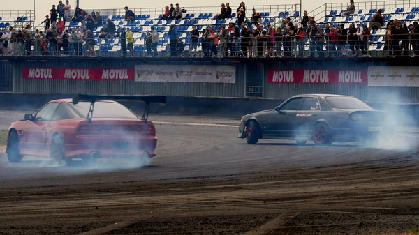 Moscou Rússia 2021 Festival Drift Expo Track Mode Adm Raceway — Fotografia de Stock