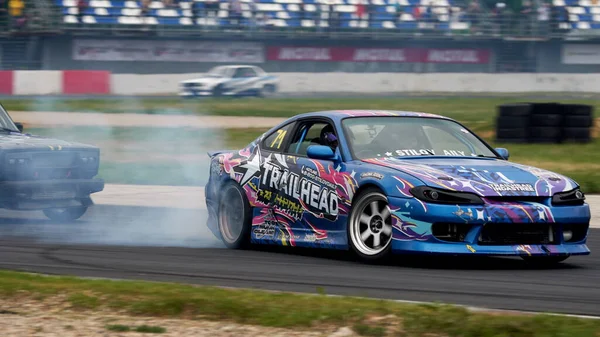 Moskwa Rosja 2021 Festiwal Drift Expo Track Mode Torze Wyścigowym — Zdjęcie stockowe