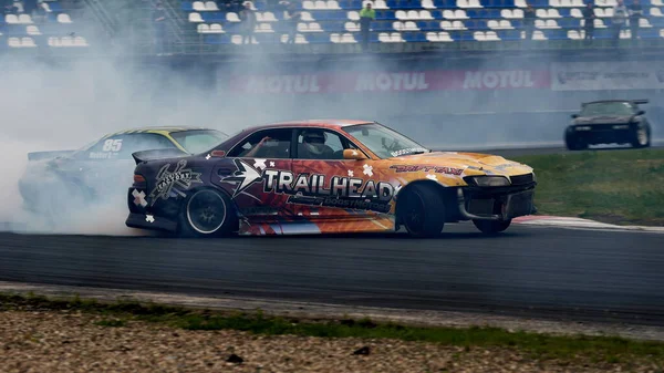 Moskwa Rosja 2021 Festiwal Drift Expo Track Mode Torze Wyścigowym — Zdjęcie stockowe