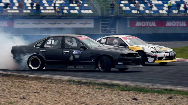 Москва Россия 2021 Фестиваль Drift Expo Track Mode Adm Raceway — стоковое фото