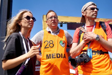 Moskova, Rusya - 06.05.2021: Moskova 'daki RDRC Racepark (Bykovo havaalanı) bölgesinde, dünyanın tek süper araba festivali 