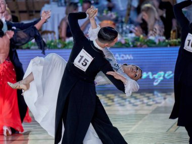 Moskova, Rusya - 17.07.2021: Latin Amerika Dans Dünya Kupası