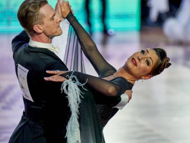 Moskova, Rusya - 17.07.2021: Latin Amerika Dans Dünya Kupası