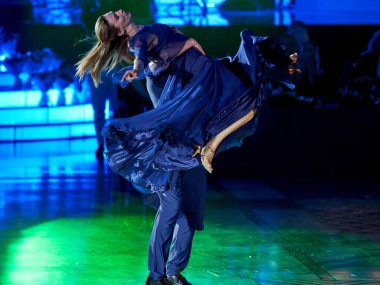 Moskova, Rusya - 17.07.2021: Latin Amerika Dans Dünya Kupası