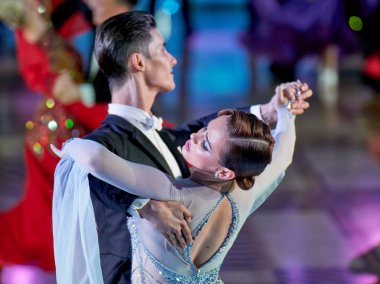 Moskova, Rusya - 17.07.2021: Latin Amerika Dans Dünya Kupası