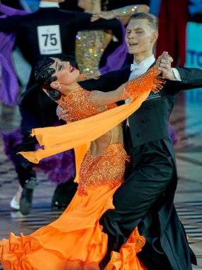 Moskova, Rusya - 17.07.2021: Latin Amerika Dans Dünya Kupası