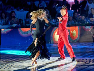 Moskova, Rusya - 17.07.2021: Latin Amerika Dans Dünya Kupası