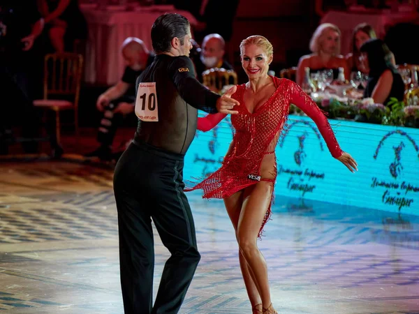 Moskova, Rusya - 17.07.2021: Latin Amerika Dans Dünya Kupası